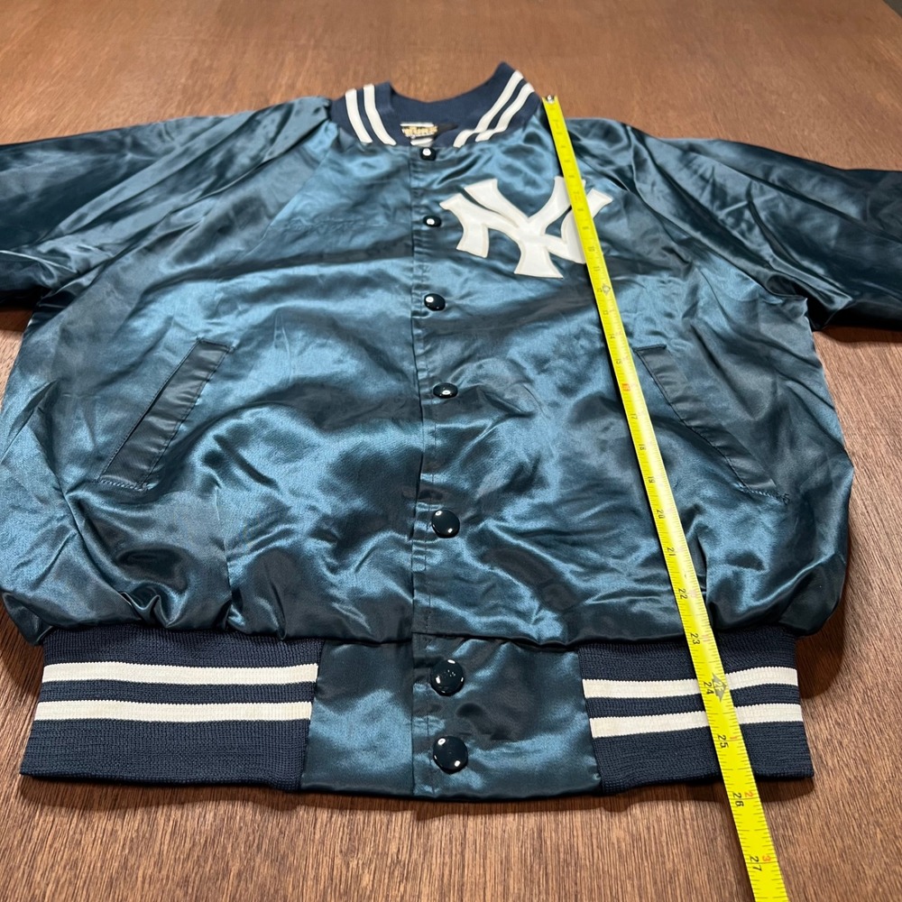 Vintage Auburn Sportswear New York Yankees Varsity Jacket Navy Blue Small USA - Picture 8 of 10